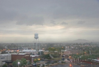 Storm approaching Gilbert AZ showing monsoon weather patterns
